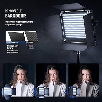 NEEWER LEDライトセット 3200-5600K NEEWER 2 Opakowanie Bicolor 660 Panel LED Light Video